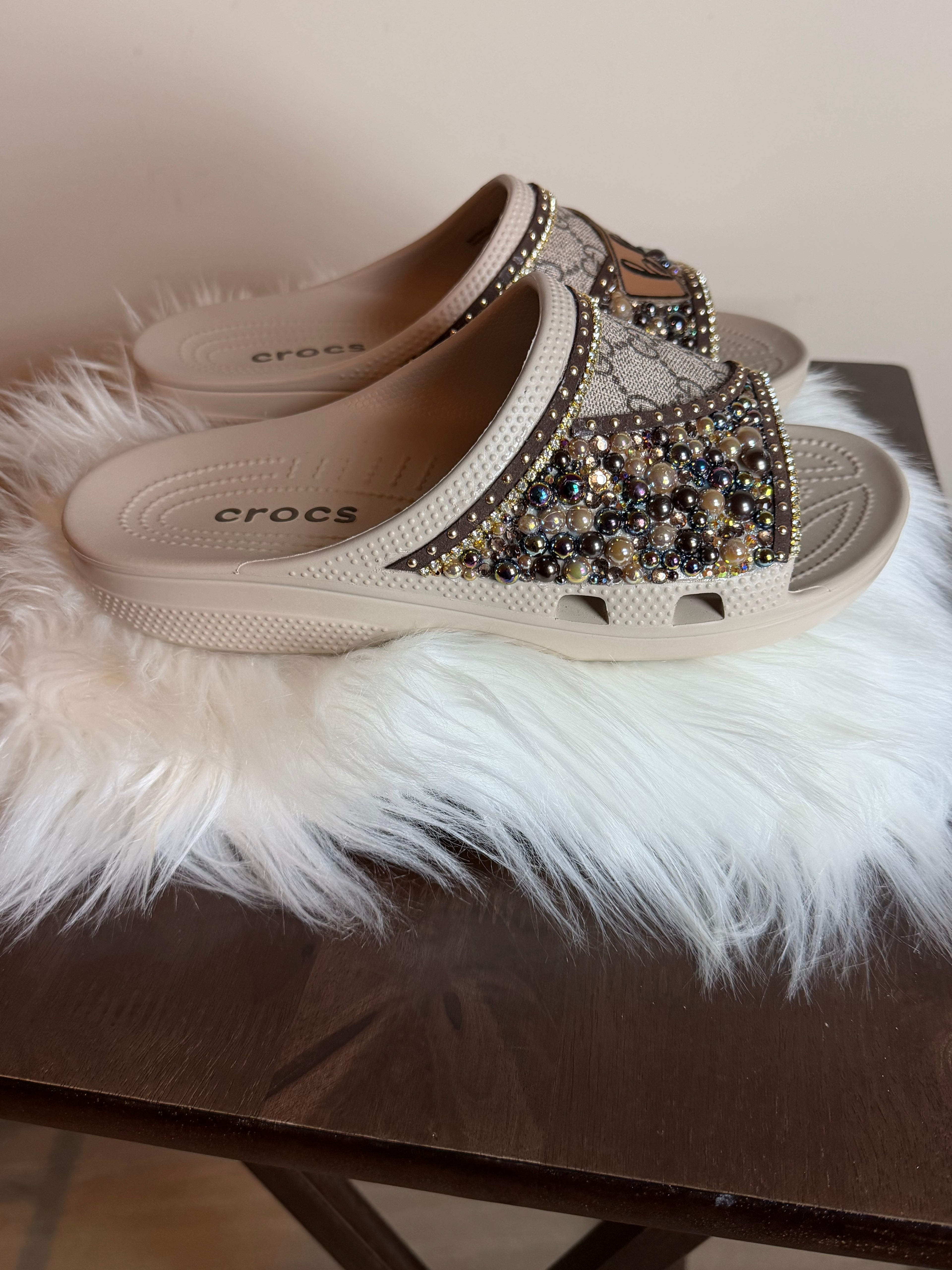 “BLESSED” CUSTOM CROCS