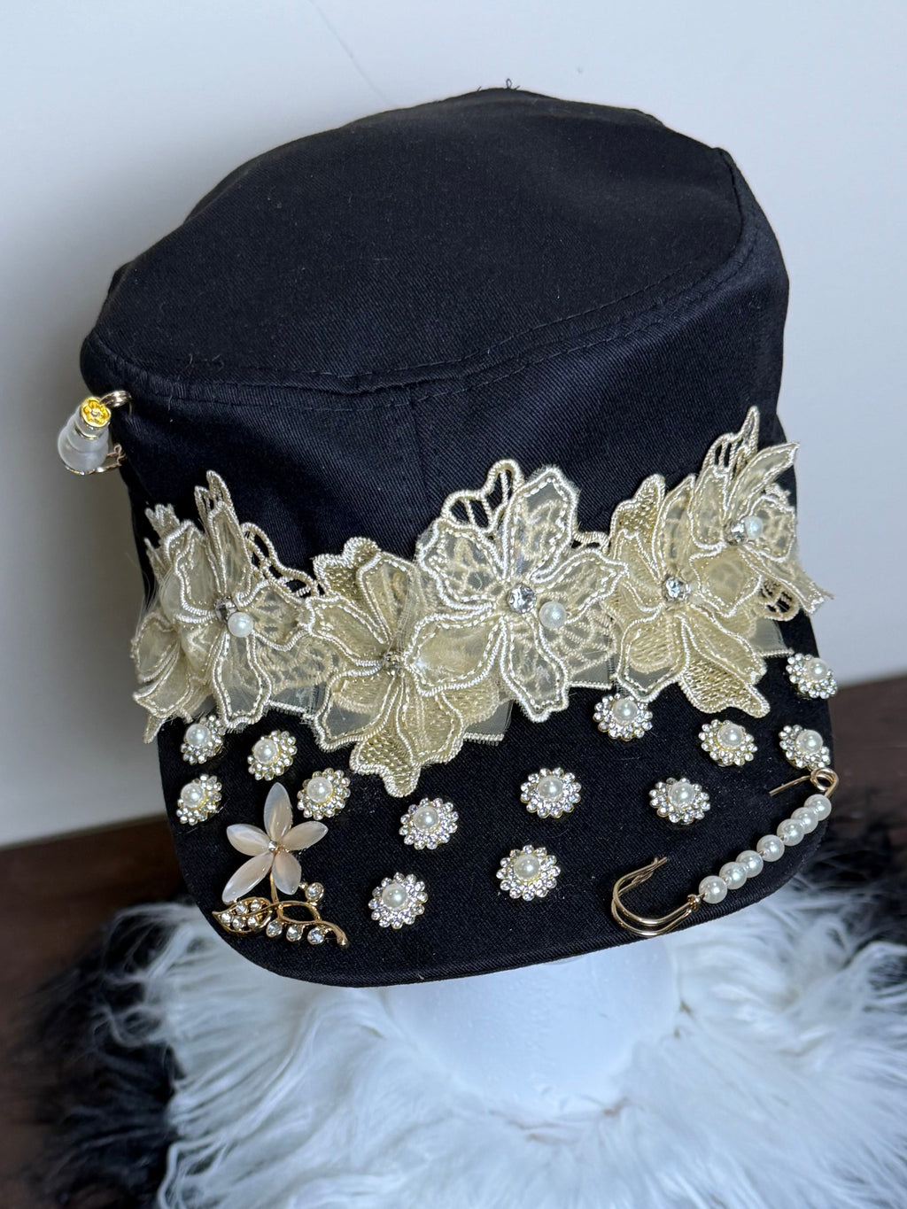 MILITARY PAPERBOY BLACK CAP