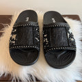 CUSTOM DESIGNER INSPIRED CROC SATURDAY SLIDES
