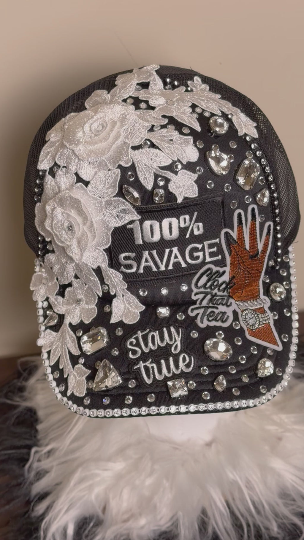 “100% SAVAGE” CUSTOM TRUCKER HAT